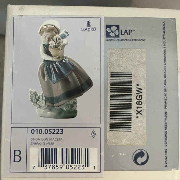 LLADRO Linda Con Maceta Spring is Coming - Picture 12 of 14